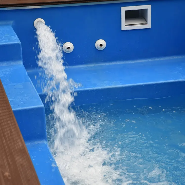 Container de piscina SP02 de 11,8 m com revestimento em fibra de vidro - Image 3
