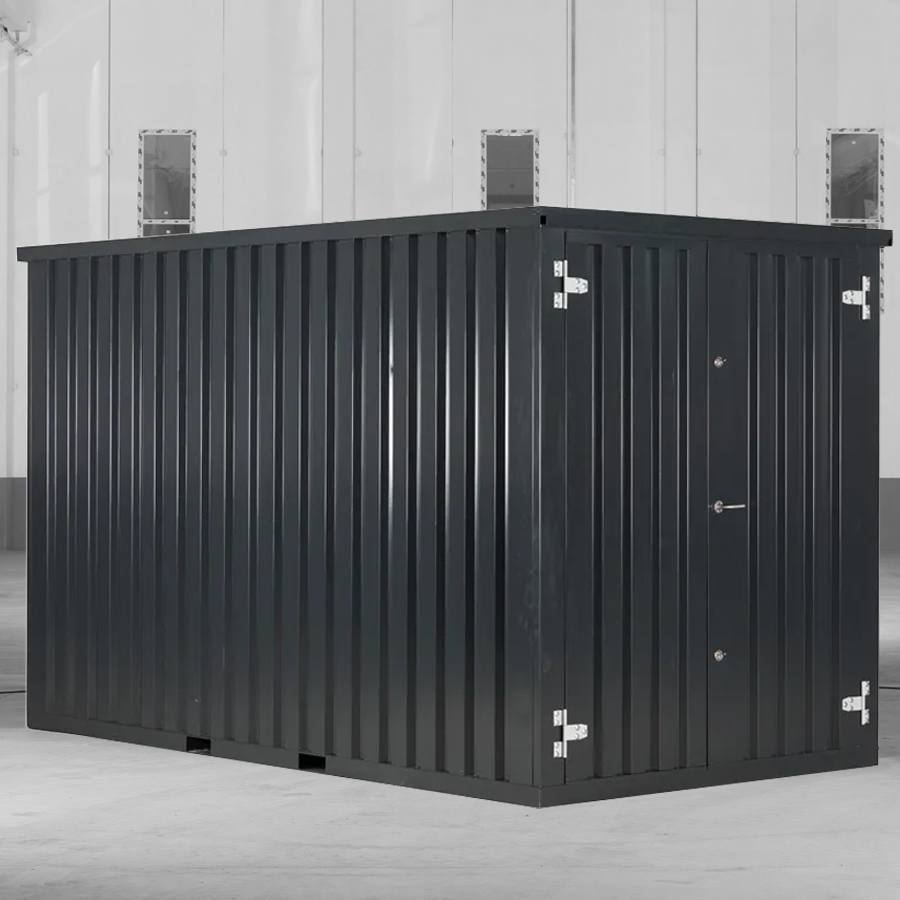 Contentor desmontável 4 x 2 m – Preto RAL 9005 - Image 3