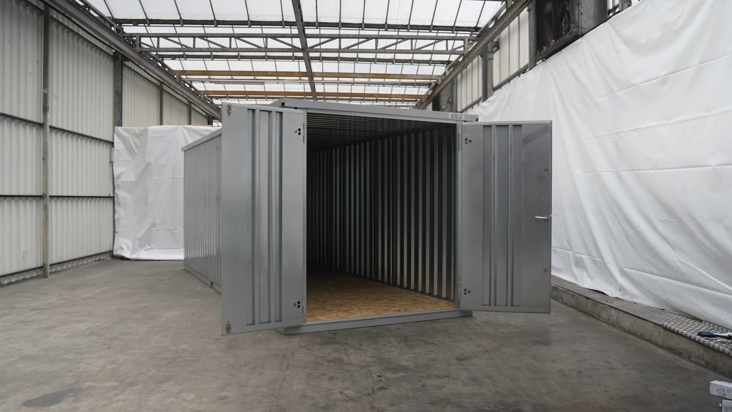 Contentor desmontável de 6 x 2 m – Porta dupla no lado curto - Image 3