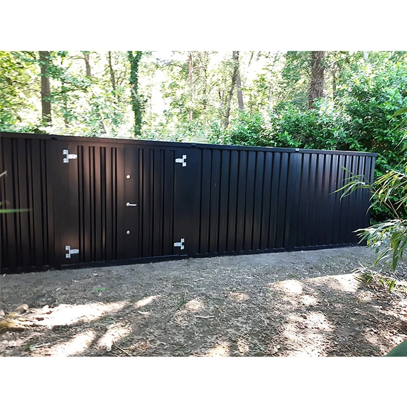 Contentor desmontável de 6 x 3 m – Modelo padrão – RAL 9005 Preto