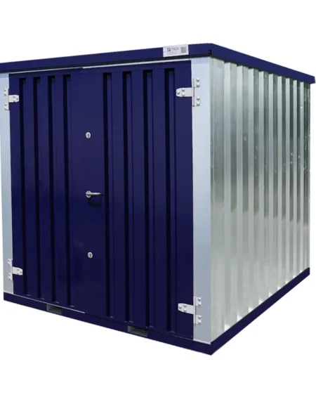 Contentor FOCO azul aço 2 x 2 m – Porta dupla