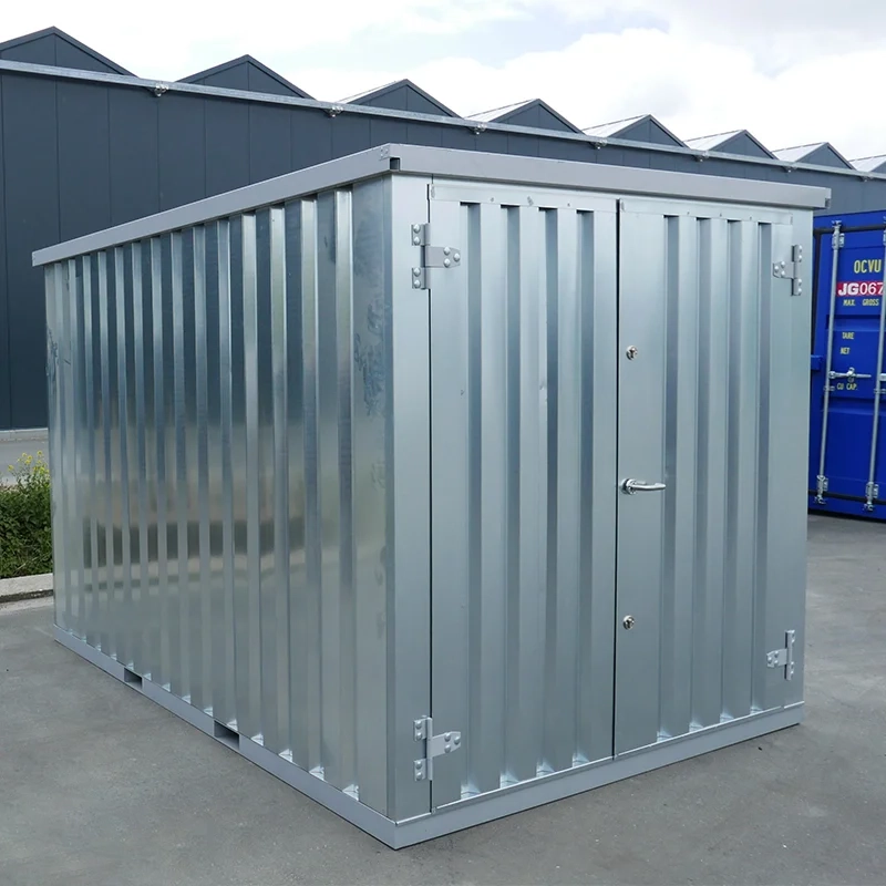 Contentor desmontável de 4 x 2 m – Porta dupla de 2 m – Galvanizado - Image 2