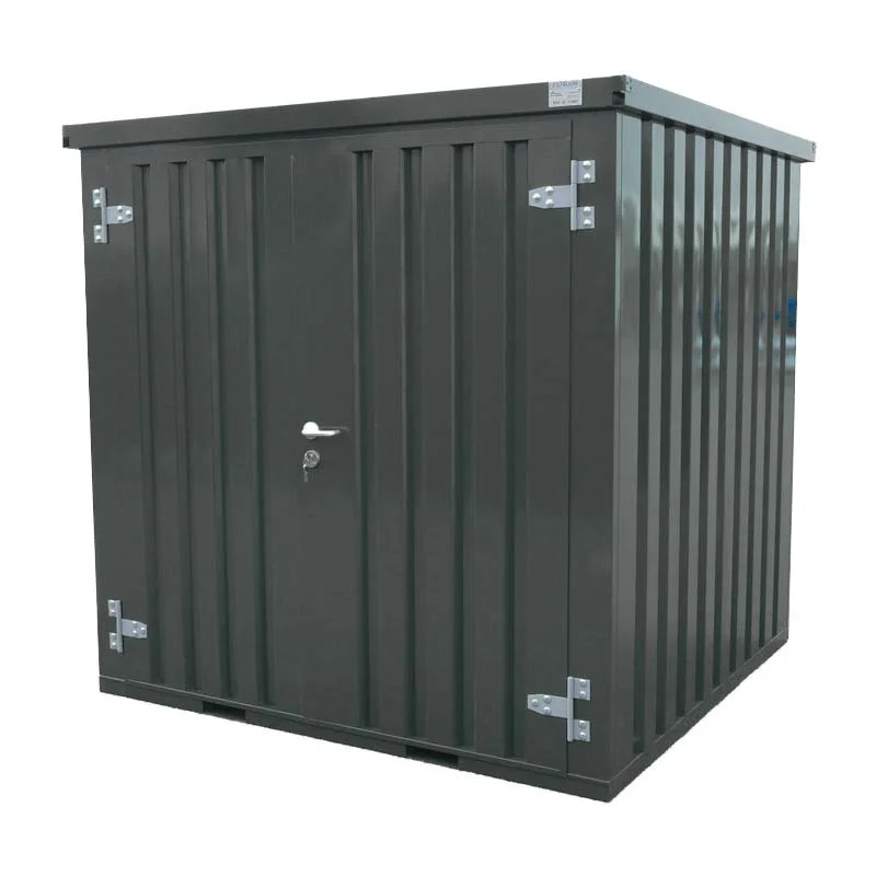 Contentor desmontável antracite 2 x 2 m – Porta dupla