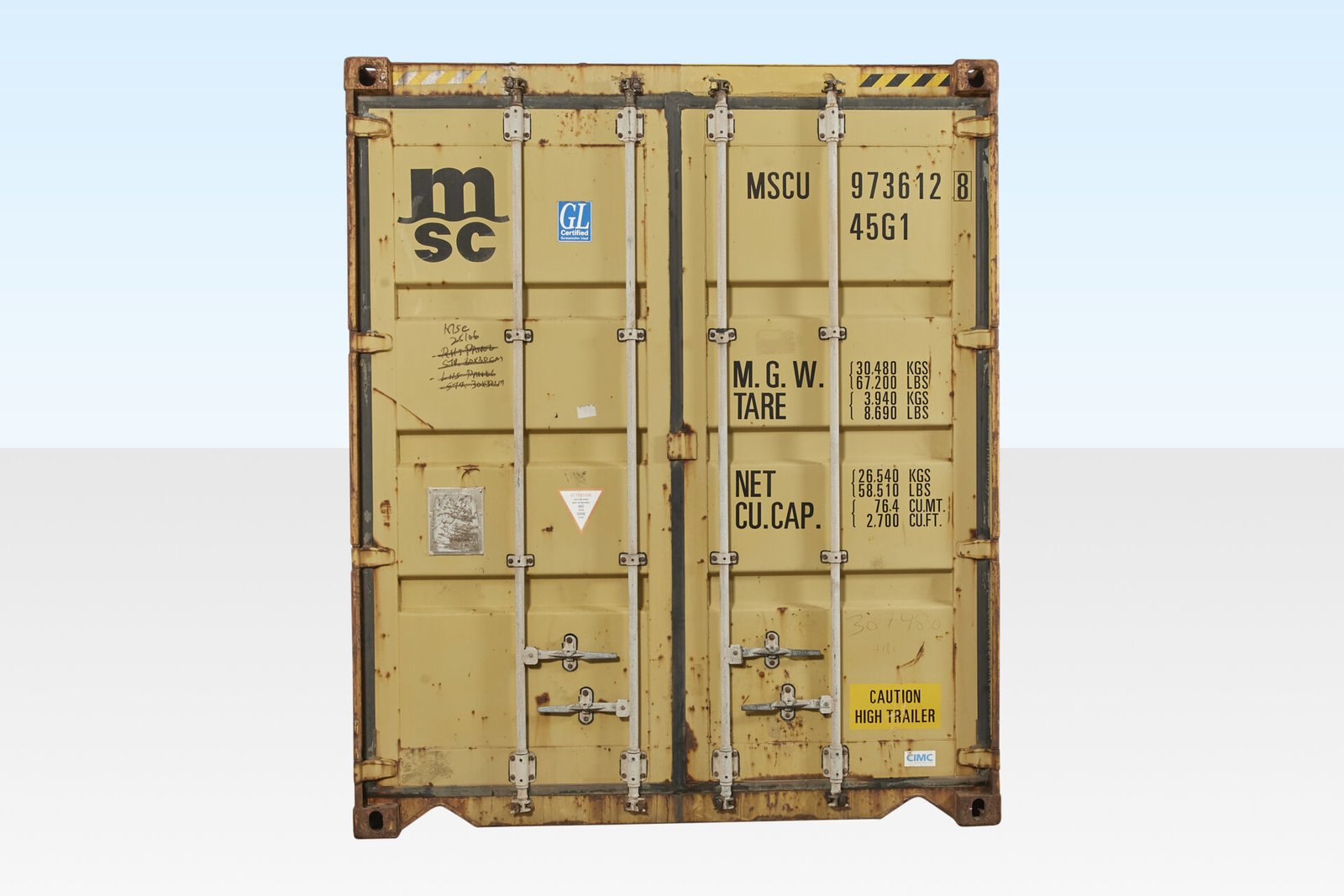 Contentor de transporte High-Cube usado de 40 pés x 8 pés - Image 3