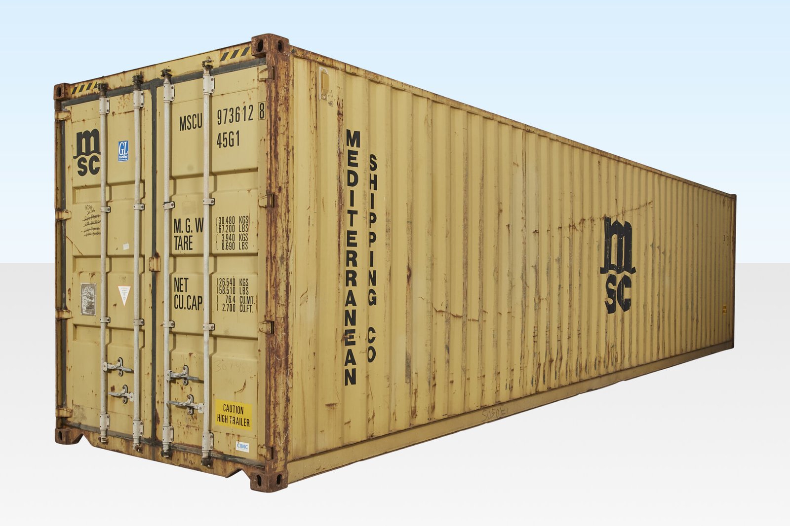 Contentor de transporte High-Cube usado de 40 pés x 8 pés - Image 6