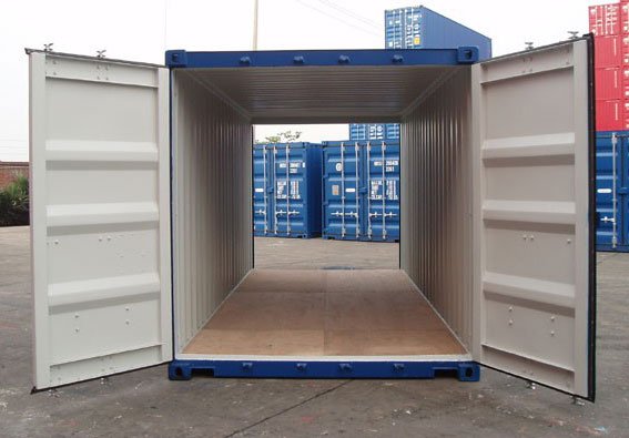 Contentor de transporte de porta dupla de 40 pés (12 metros) usado